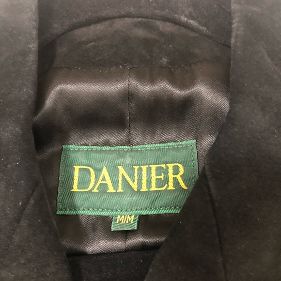 Daniel leather black blazer size M with gold buttons - Picture 4 of 4